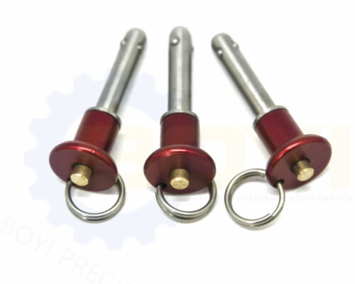 custom quick release pins with 4 locking balls